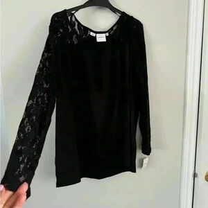 🔥2/30🔥Beautiful  Junarose black lace top